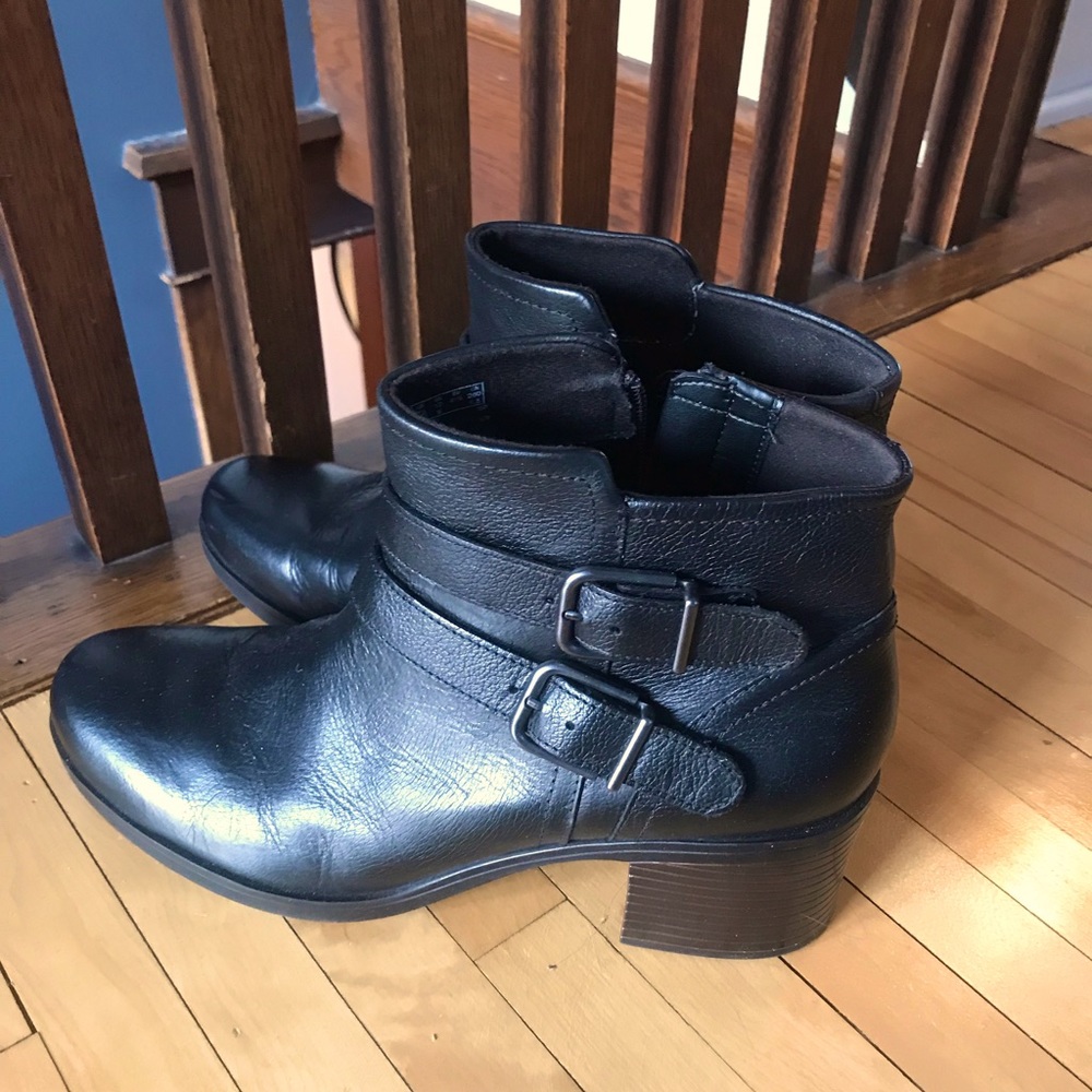 Clark’s Black leather boots